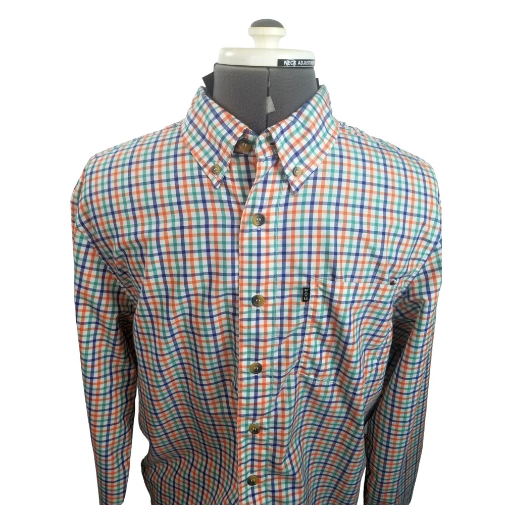 Kavu Lightweight Plaid Long Sleeve Button Up Shirt Multicolor Men's Size L